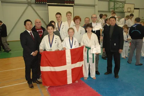 Deltagere ved EM f. Ungdom i kontaktkarate d. 6. december 2014 i Riga, Letland